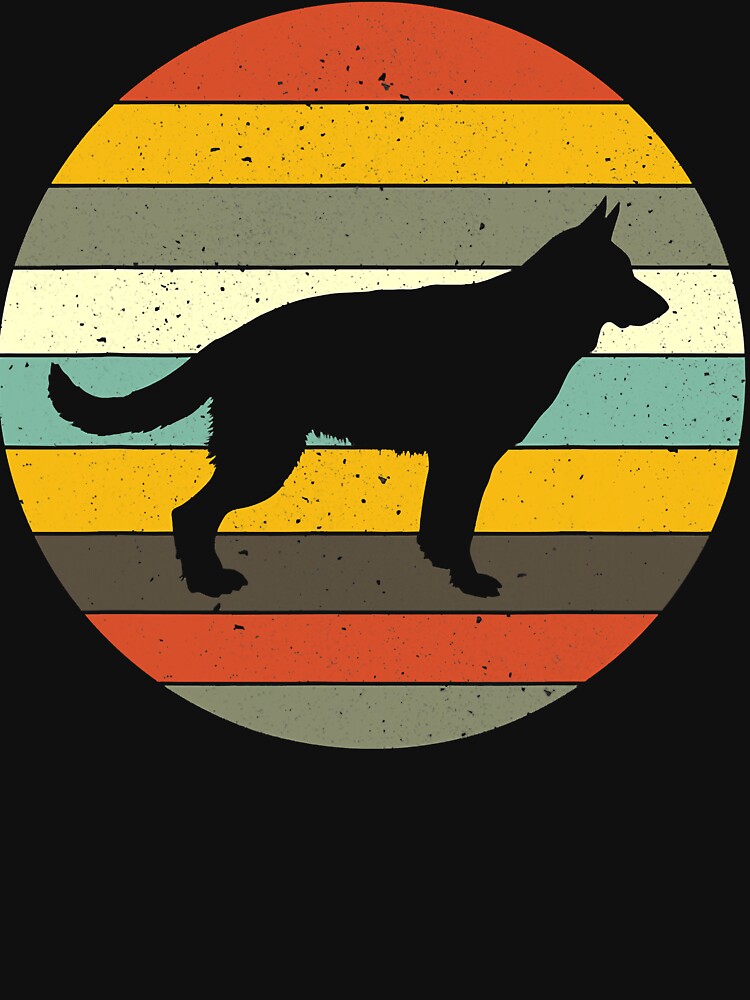 German Shepherd Retro Style by JohnnyBench73