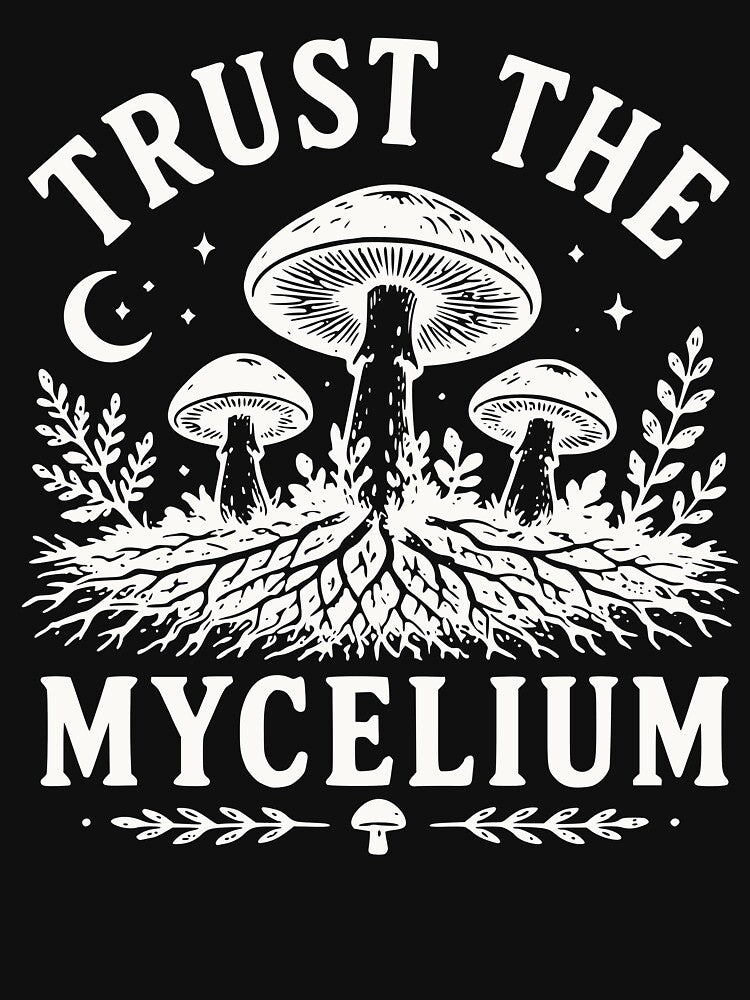 Trust the Mycelium – Vintage Mushroom Foraging Design by VKinnovations