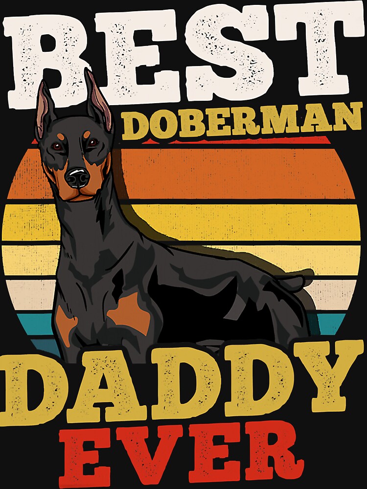 Doberman Dad Retro by MarcelaSoto