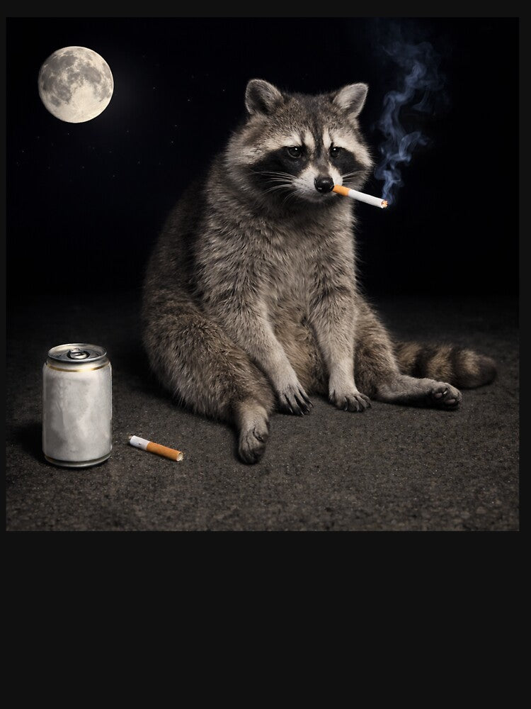 Funny Smoking raccoon Meme by Kladhadredo