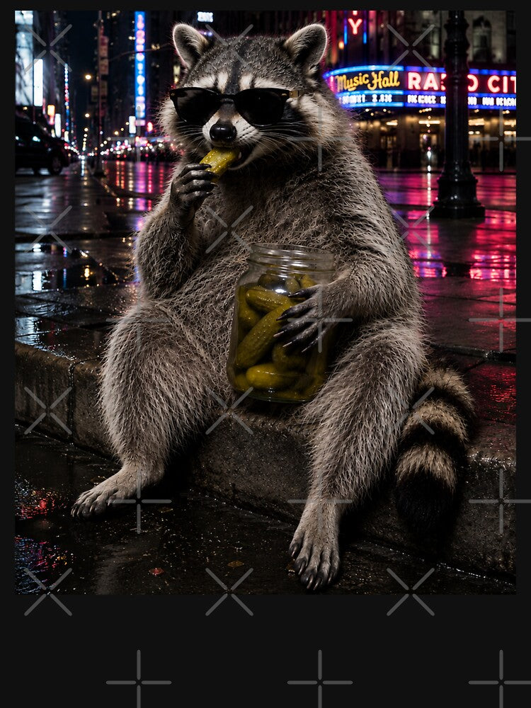 Funny Raccoon Eating Pickles Meme by will freed18
