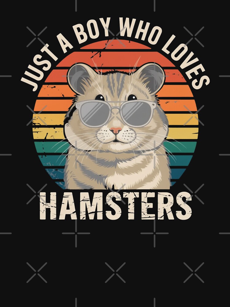 Just A Boy Who Loves Hamsters Pet Owner Gift by CORJIDOG-ART