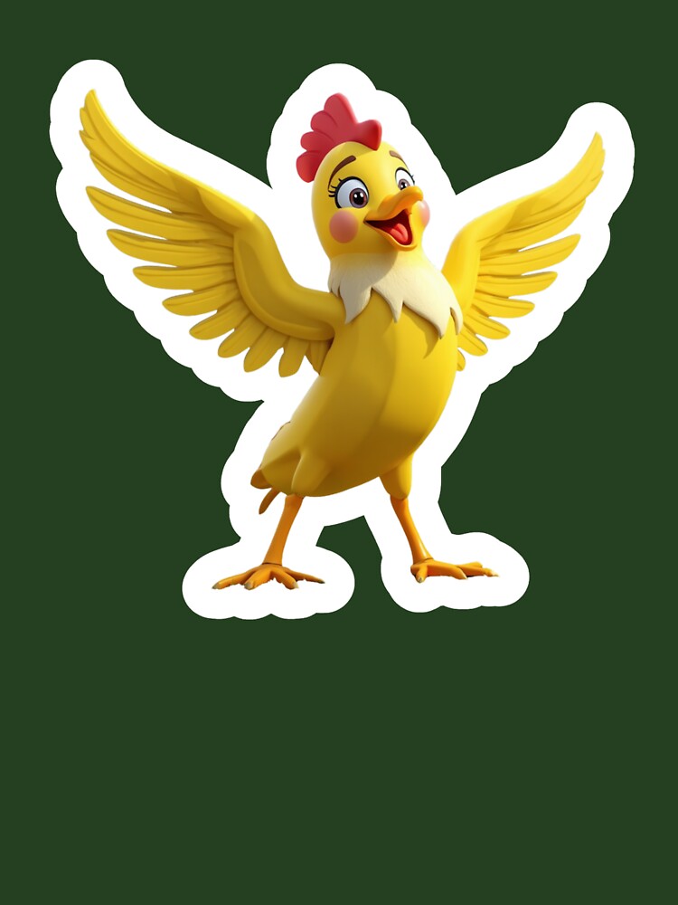 Cute Happy Chicken Banana by madebyjulia7