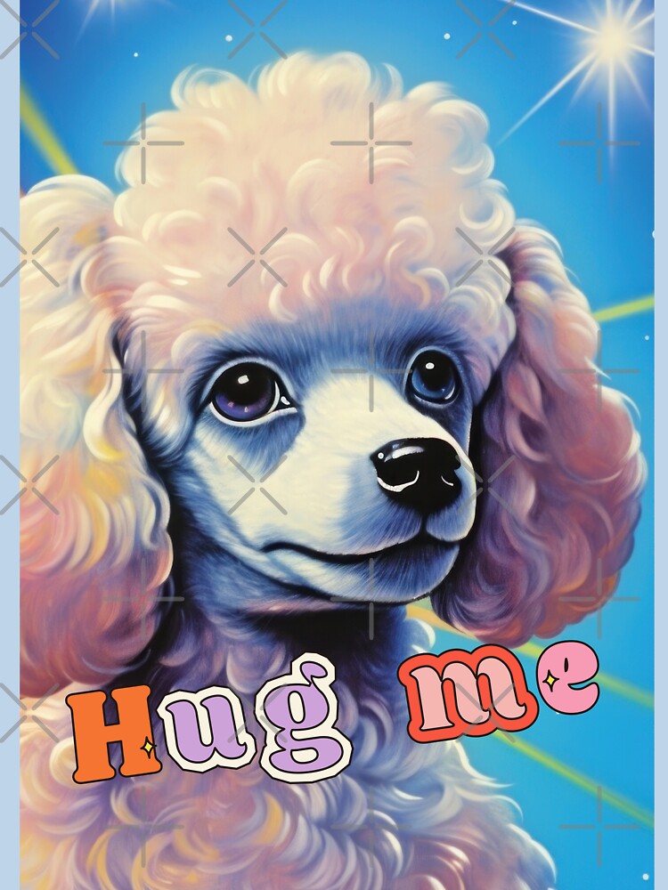 cute poodle puppy, airbrush by Mauswohn