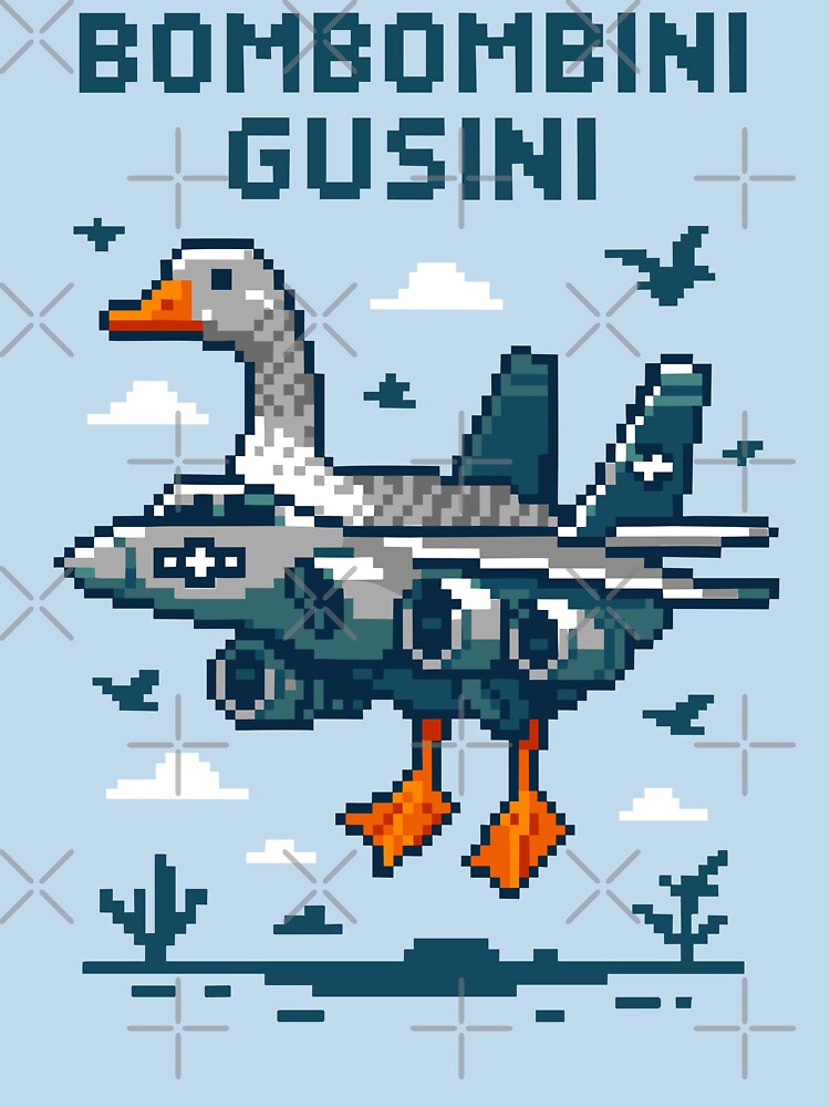Bombombini Gusini Italian Brainrot Memes Pixel by Sitchko