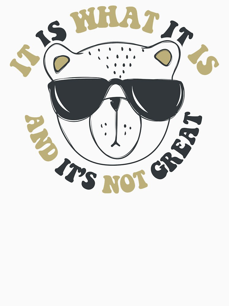 It is what it is and it is not great - funny bear meme by Fantasy Cache