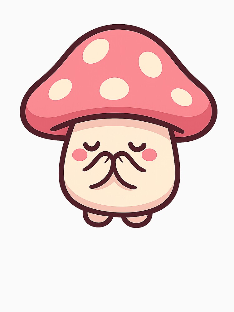 Kawaii Shy Mushroom by Dream Machine