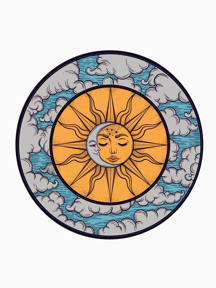 sun and moon boho hippie by BrontesWhimsyStore