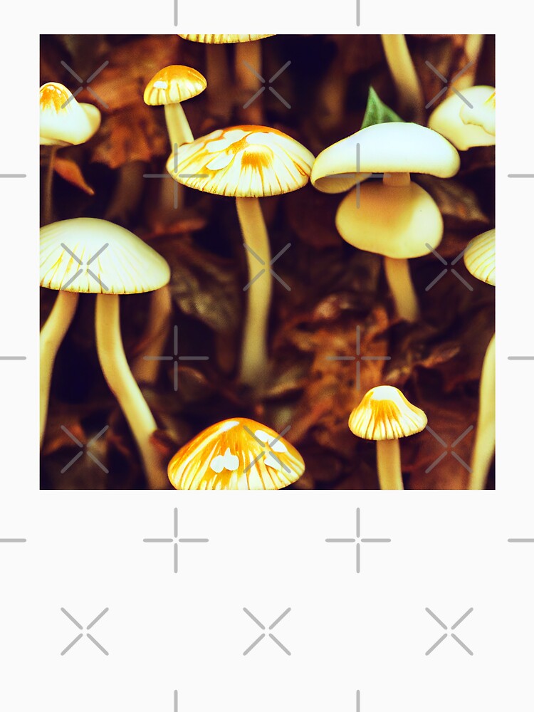 Small mushrooms growing from the forest floor by JinxedMonster