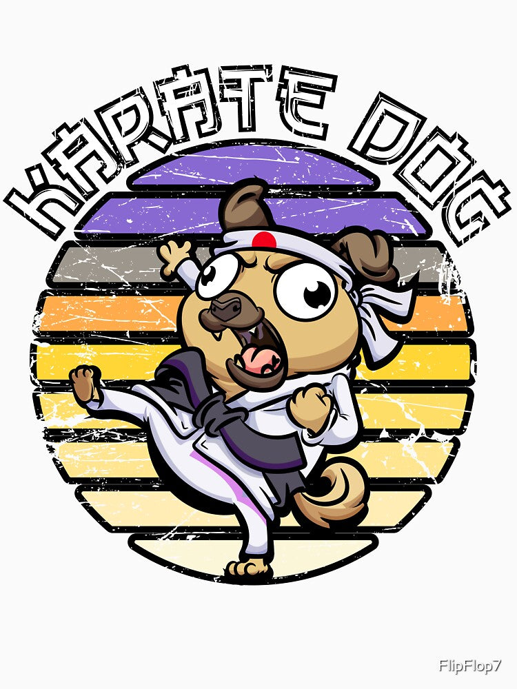 dog knows karate retro by FlipFlop7