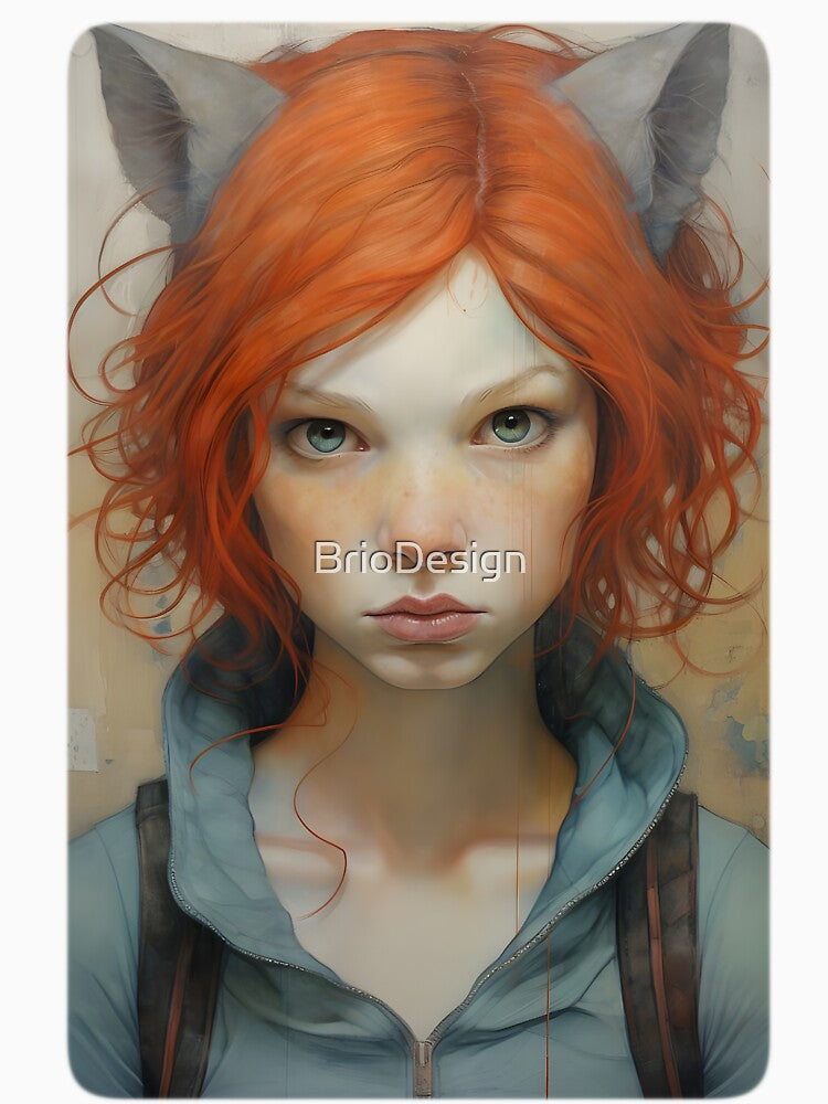 Furry Kitsune Lady by BrioDesign