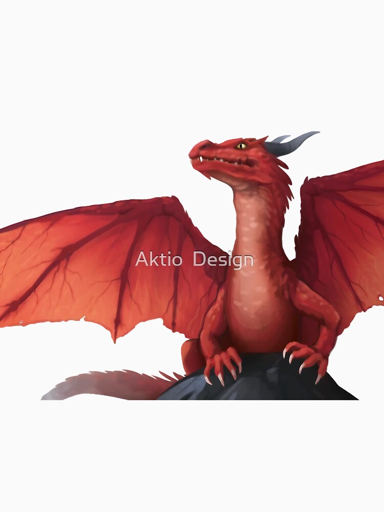 A mighty red dragon by Aktio  Design