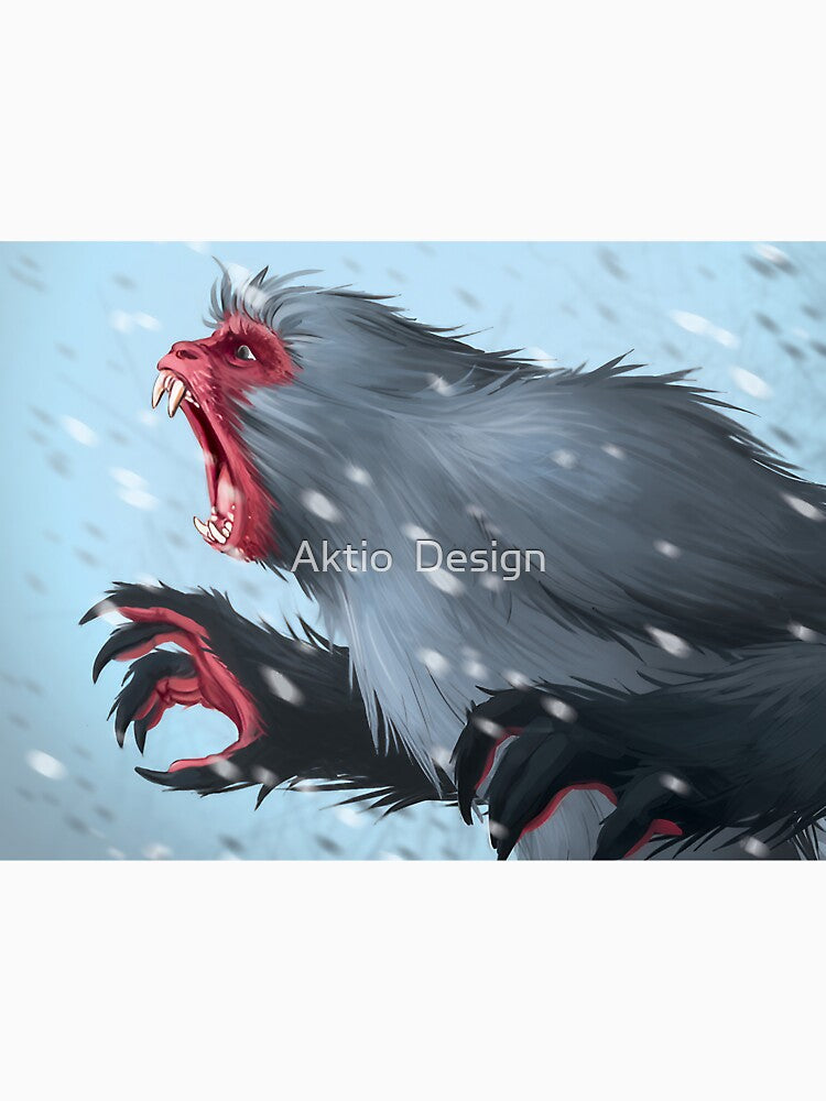 Yeti in a blizzard by Aktio  Design