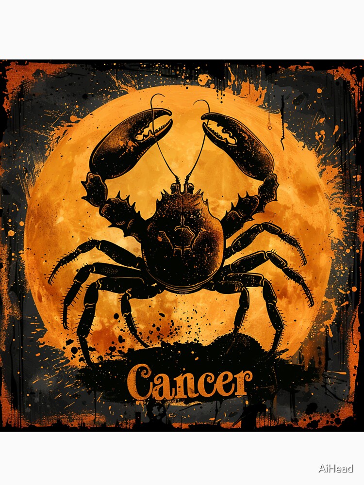 Grunge Style Cancer Zodiac Sign by AiHead