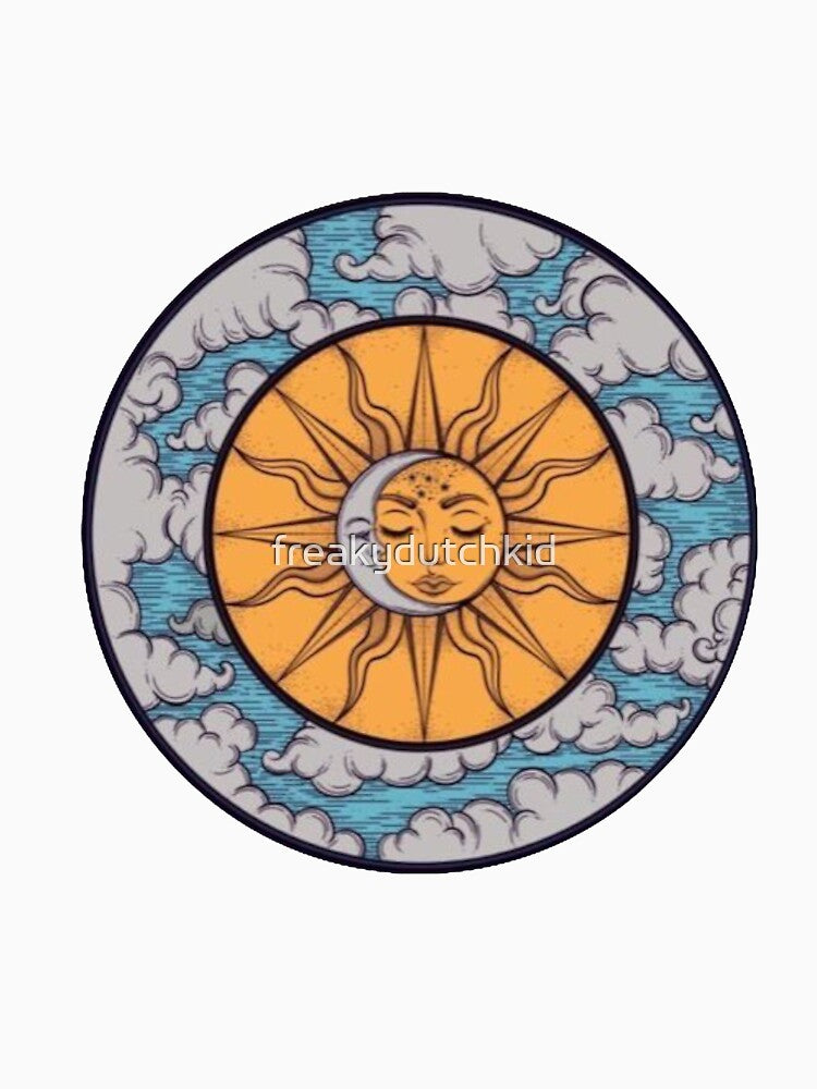 The Sun and Moon Circular Design by freakydutchkid