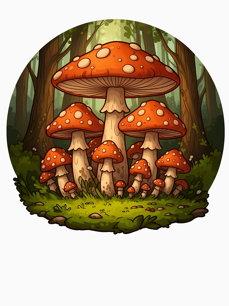Mushroom Forest by WrenAndWhimsy