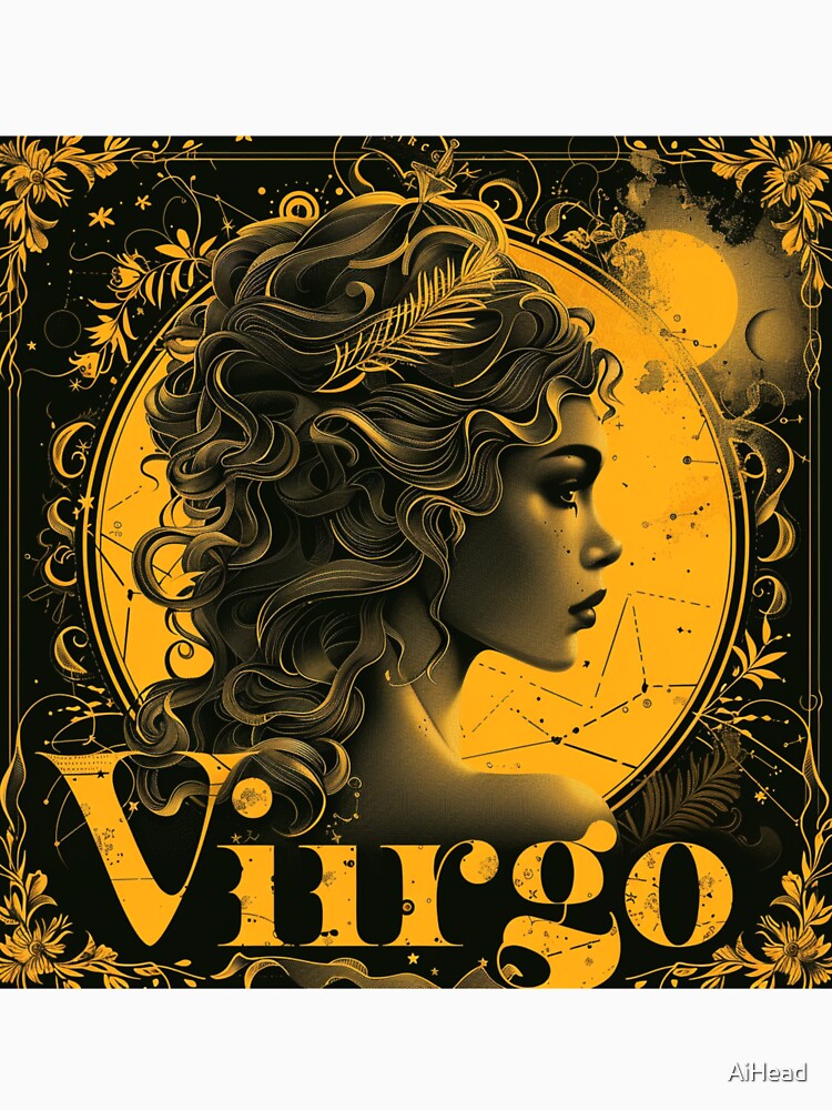 Vintage Style Virgo Zodiac Sign by AiHead