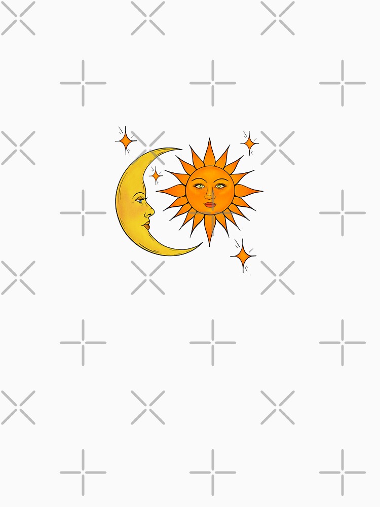 Celestial Faces: Sun and Moon in Harmony by thewhimsyash