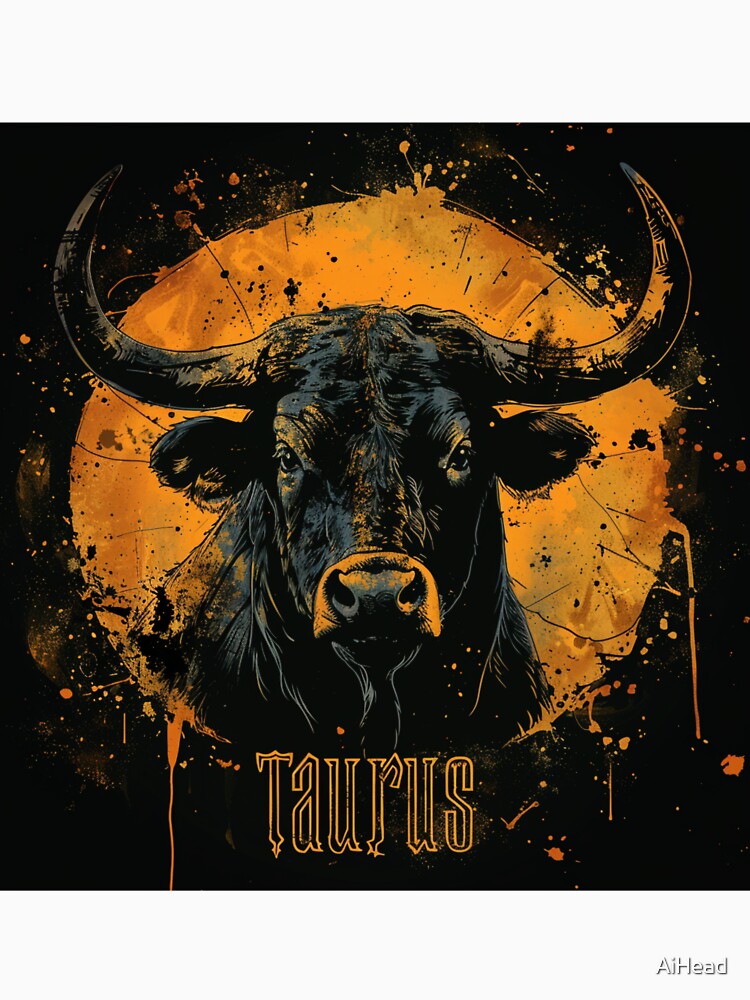 Grunge Style Taurus Zodiac Sign by AiHead