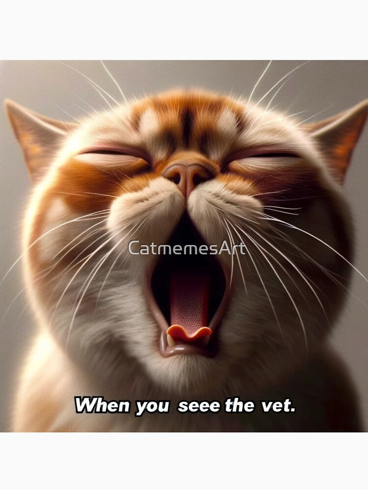 Coughing Cat Meme - When you see the Vet by CatmemesArt