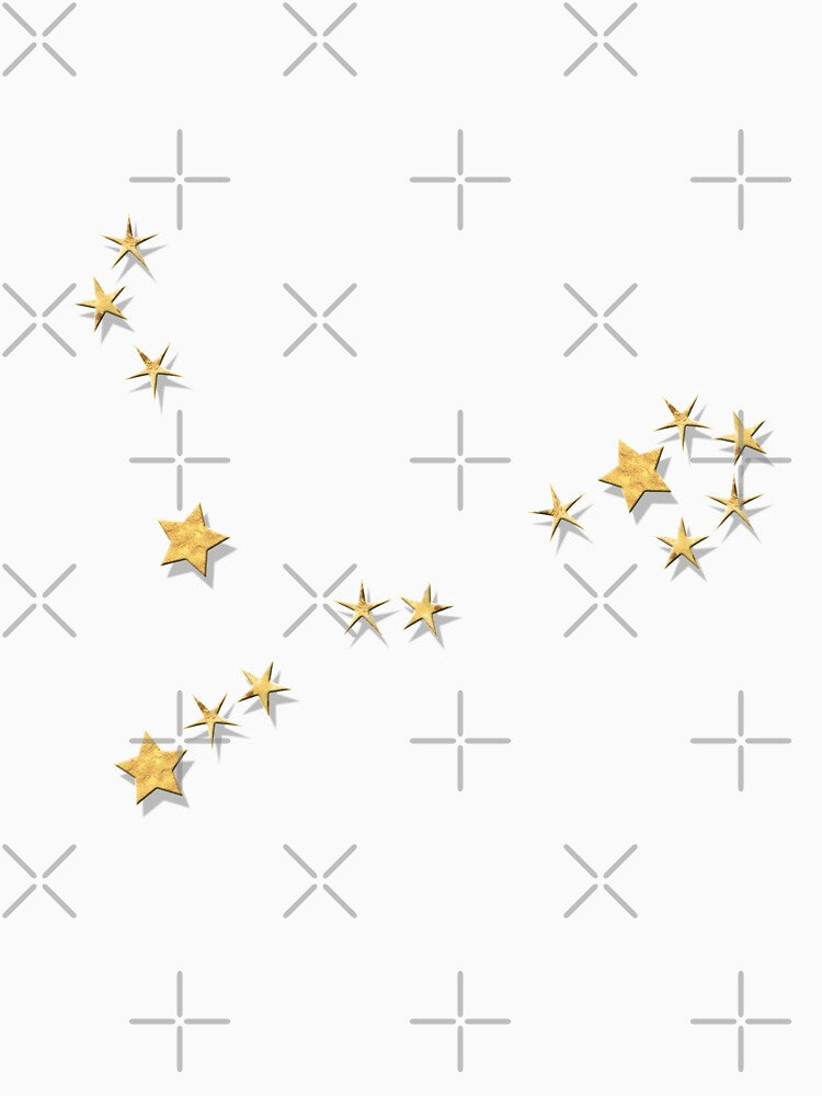 Pisces Golden Stars Constellation by Lelibeth