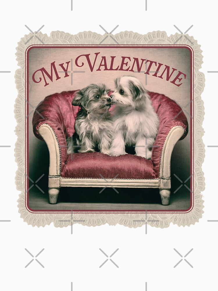 "My Valentine" Morkie Valentine's Couple by Grace-n-Gussy
