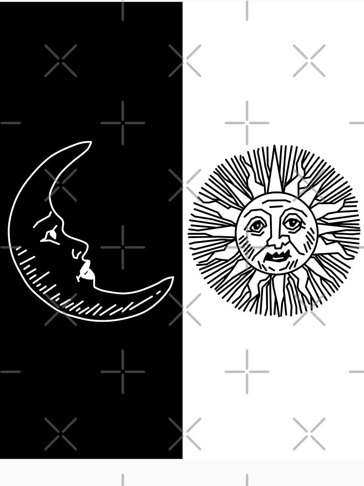 Vintage Moon and Sun by avejane