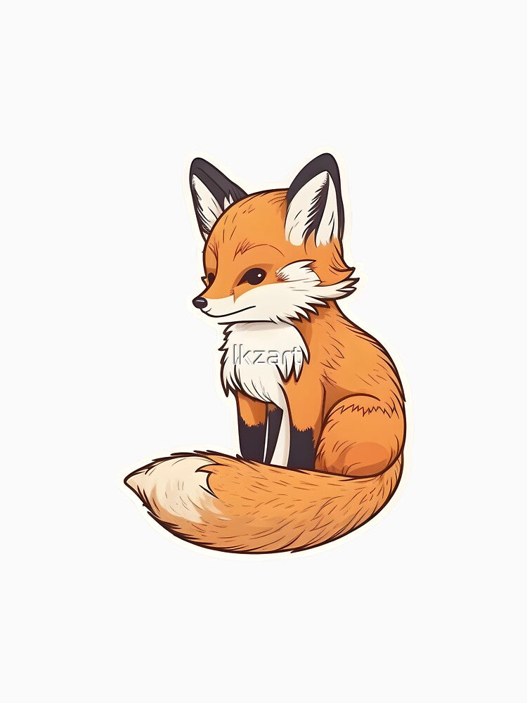 Cute Fox Sticker by lkzart