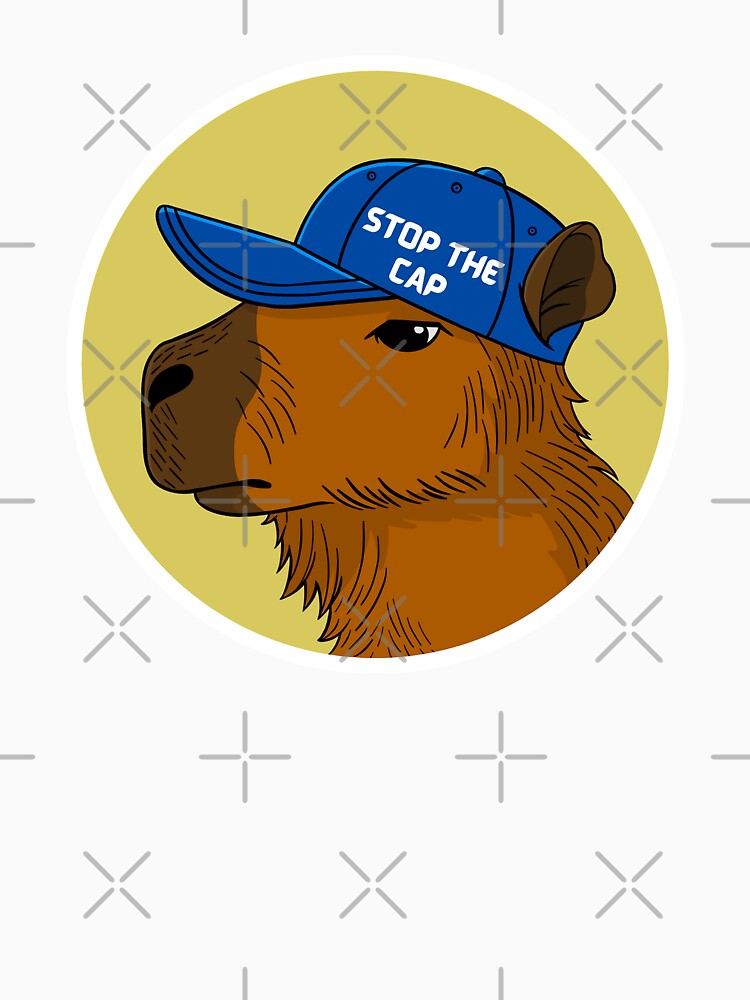 Stop The Cap - Funny Capybara Meme by Whiskrow