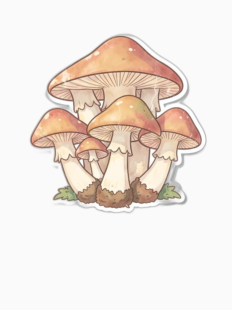 Cute Magical Mushroom Sticker | Whimsical Cottagecore Fantasy Art  Alternative Titles by Hari Arts