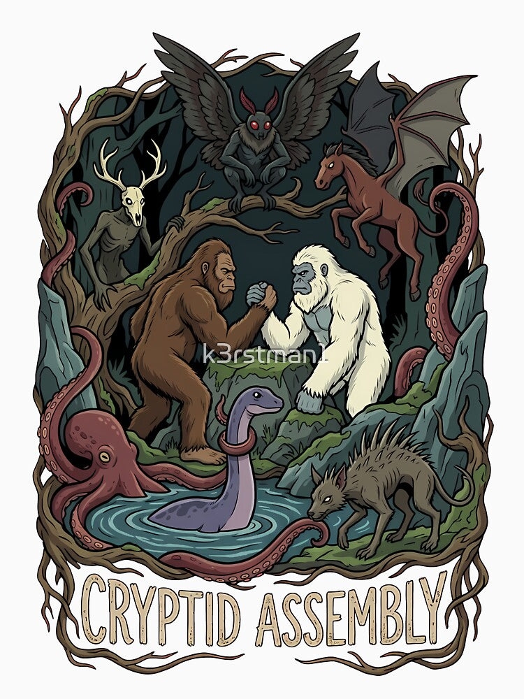 Cryptid Assembly Bigfoot Yeti Arm Wrestle by k3rstman1