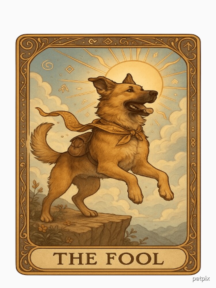 The Fool – Whimsical Tarot Dog Design by Petpixy