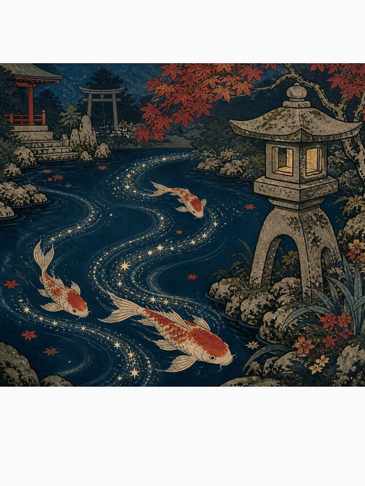 Spirits Garden - Vintage Ukiyo-e Japanese Folklore Woodblock by bapupa