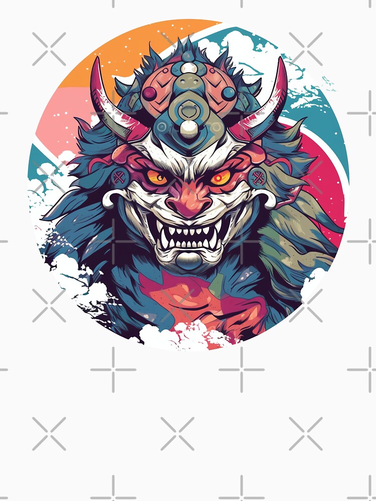 Japanese Samurai Oni Mask by cetakulang