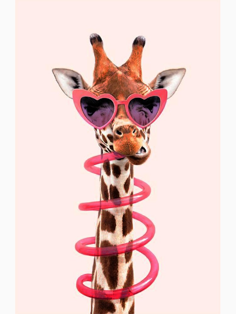 Cute Pink Giraffe by aleshaHarVard