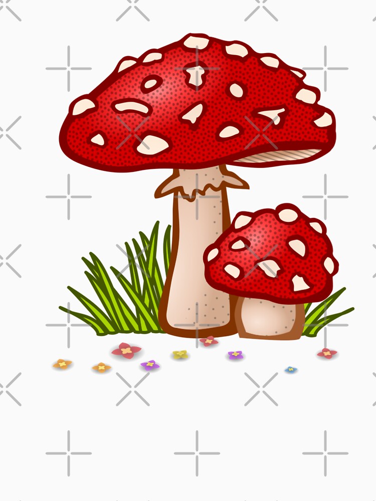 Whimsical Mushroom Illustration – Cute Toadstool Art by Eman4design
