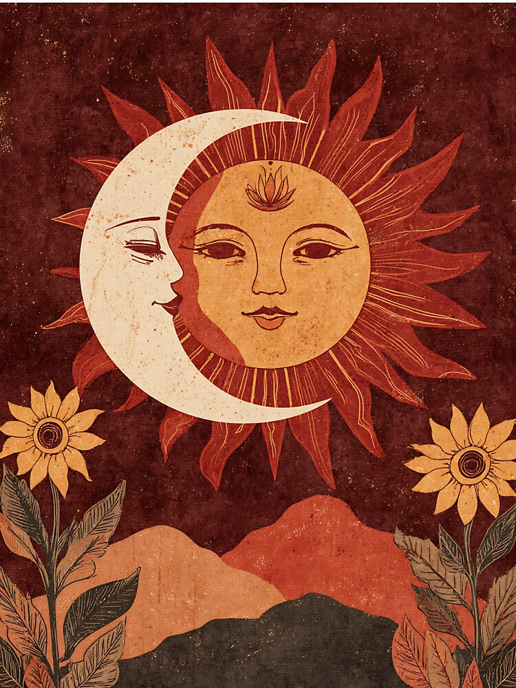 Cosmic Sun and Moon Celestial by bapupa