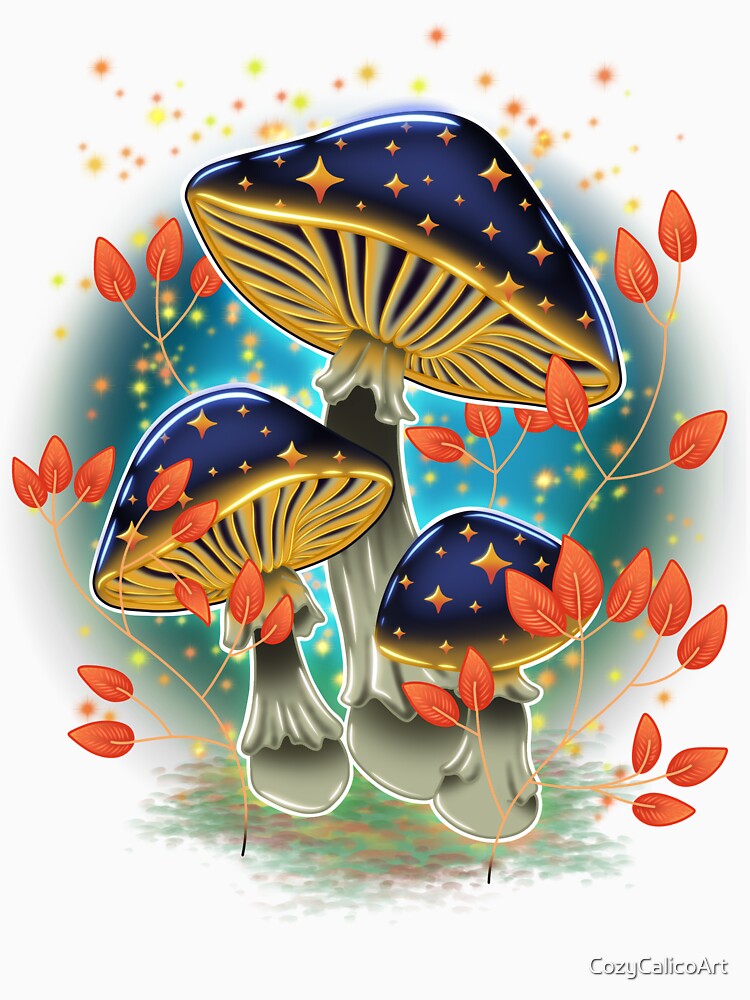 Mystical Mushrooms by CozyCalicoArt