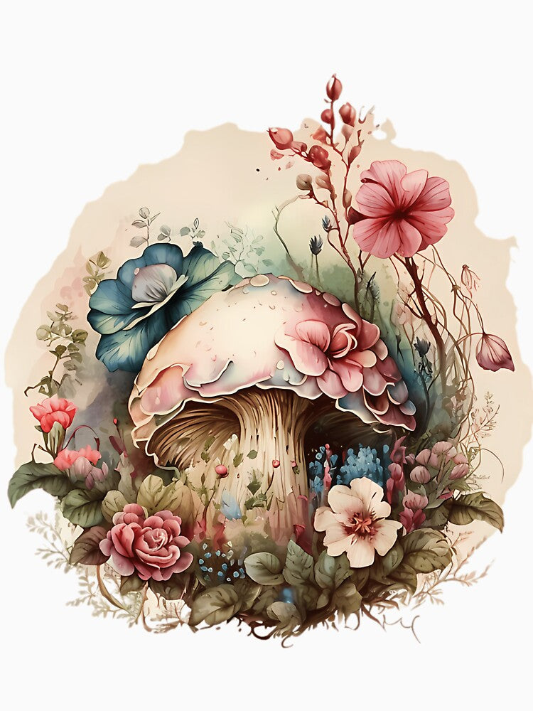 Floral Mushroom Bouquet by kijaywensela
