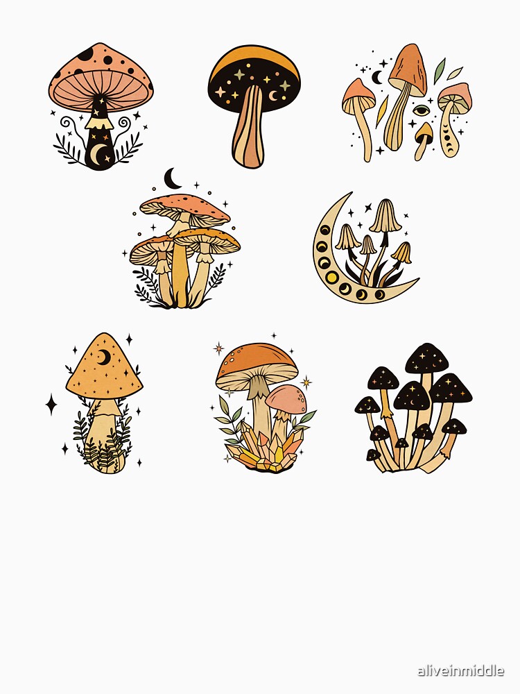 Magical Mushrooms Pattern by aliveinmiddle