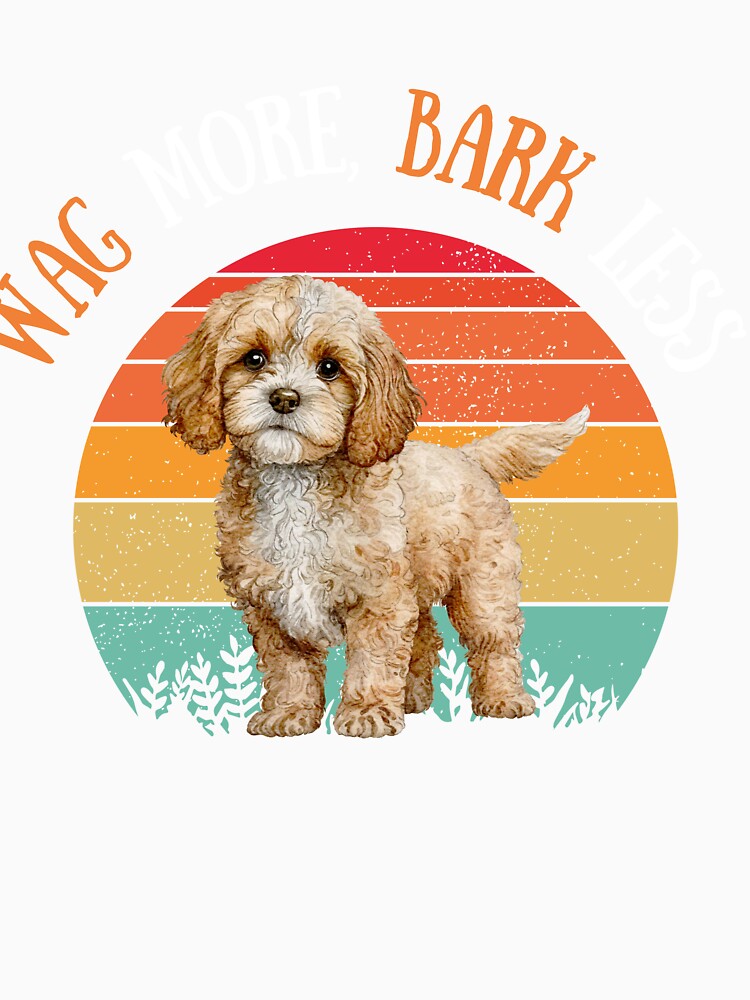 Wag more bark less - Retro sunset Dog Lover by ChromaHeaven