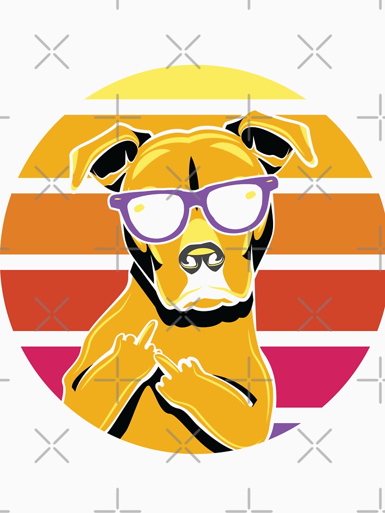 Pitbull Lovers Vintage Retro Dog by MamaNeeaDesigns
