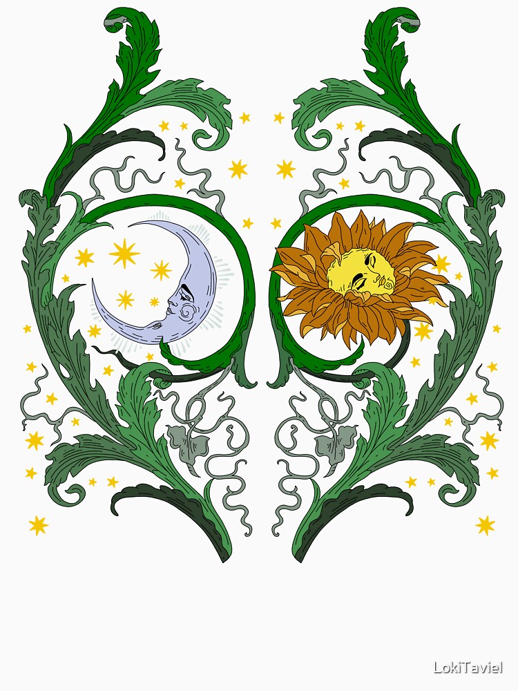 Blooming Sun and Moon by Chaos Bound Designs