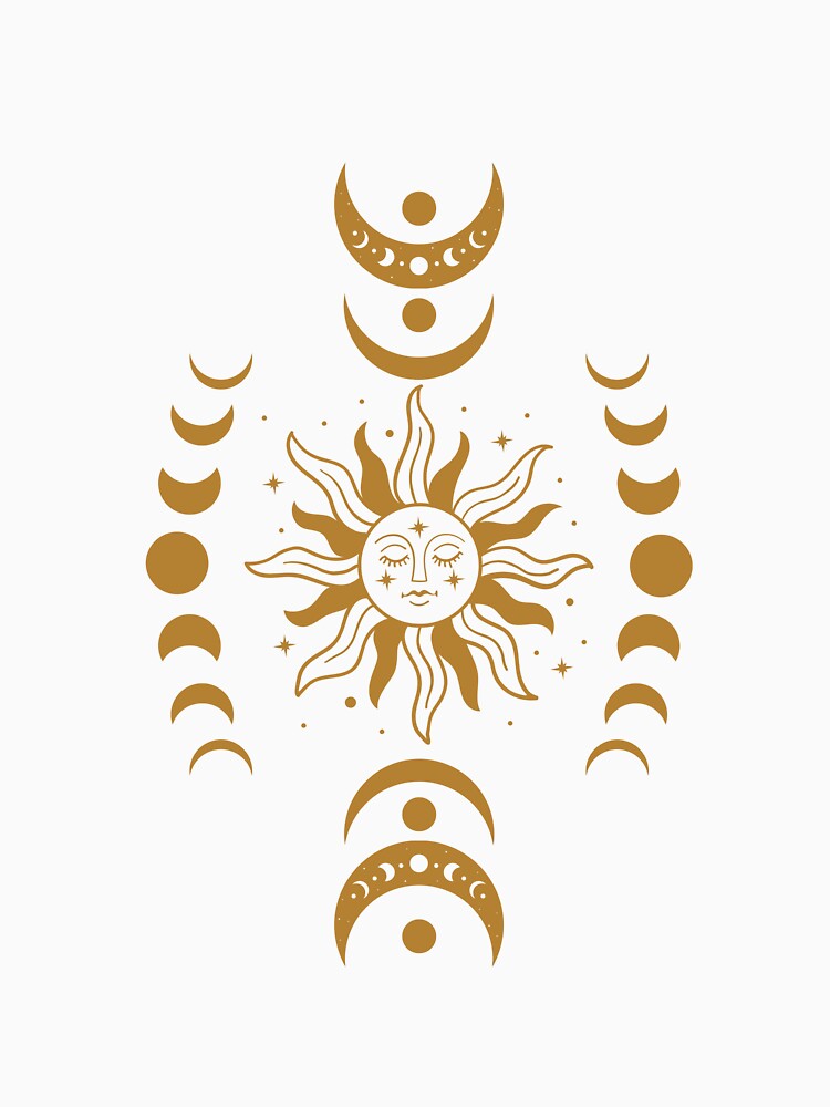 Celestial Moon and sun by OnSceneCode