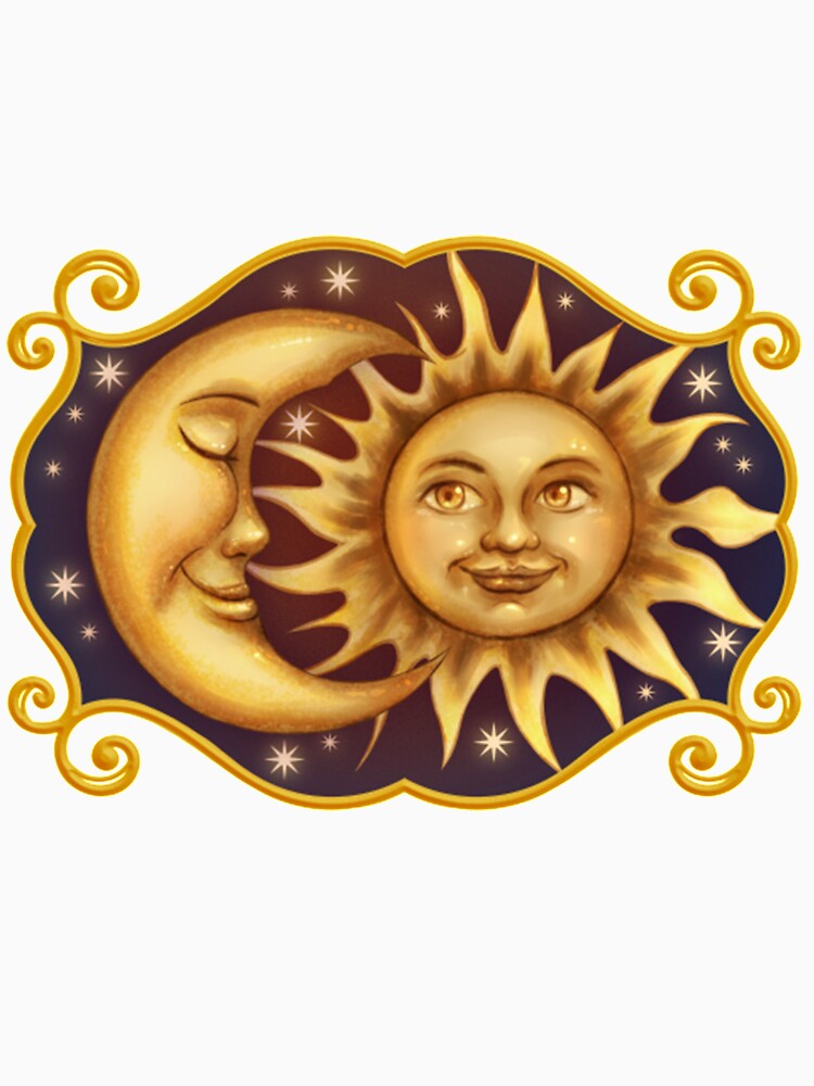 Celestial Mystical Sun and Moon by FreshThredz