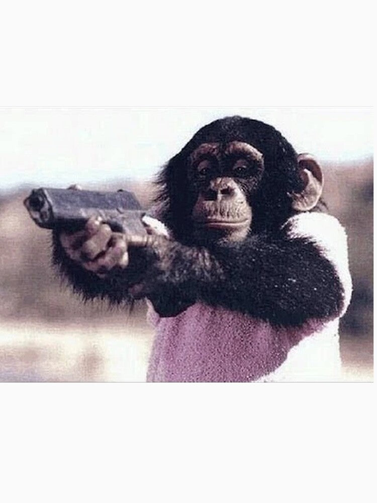 Monkey With Gun by dave1879
