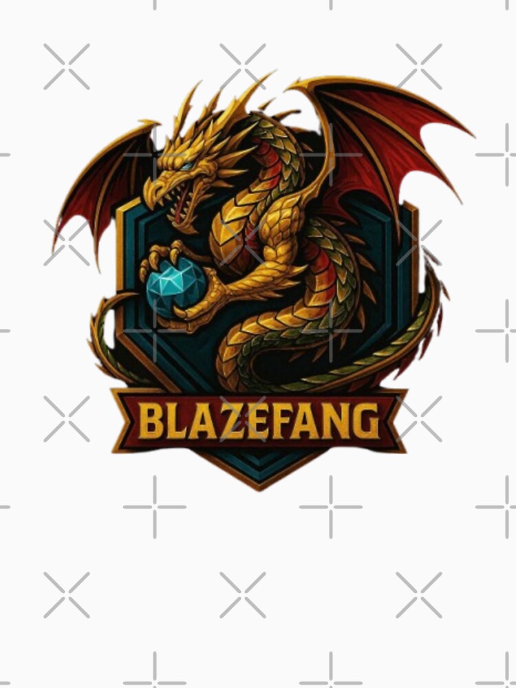 Blazefang – Western Dragon Mythology Design | European Fire‑Breathing Dragon, Medieval Folklore, Treasure Guardian & Legendary Beast by Typologystudios