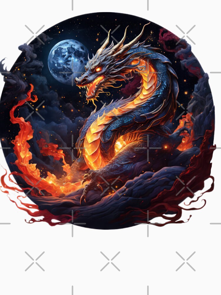 vintage Dragon Rabid dragon breathing fire by Expressions-Sel