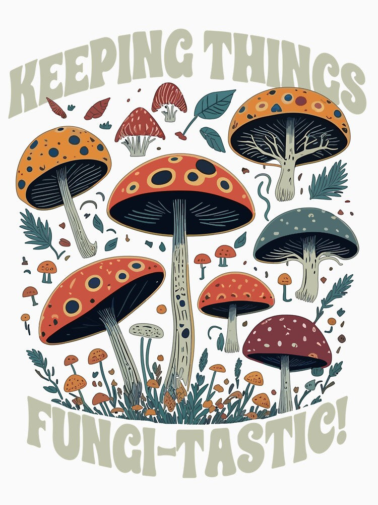 Funny Mushroom Fungi Hunter by MintaApparel