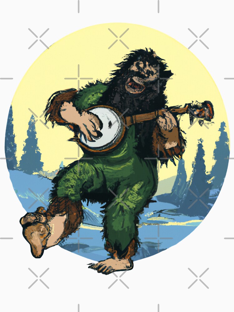 Bigfoot Playing the Banjo by soulfulprintss8